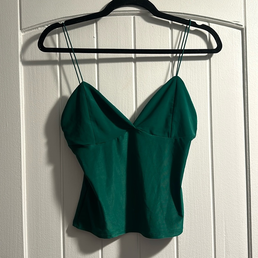 Cropped Green Tank